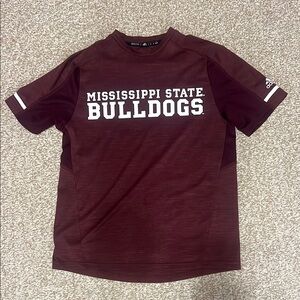 Adidas Mississippi State Bulldogs Maroon T-Shirt